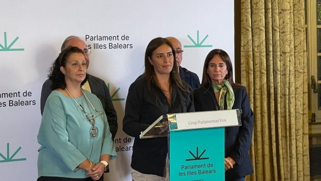 La portavoz de Vox en el Parlament, Idoia Ribas.