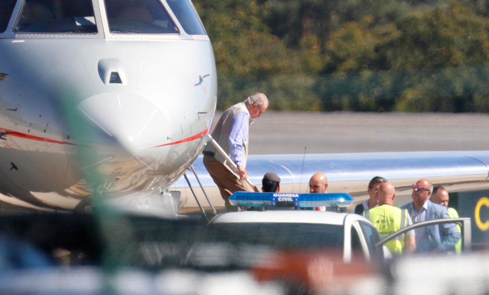 Juan Carlos I a su llegada a España (Foto: Ep)