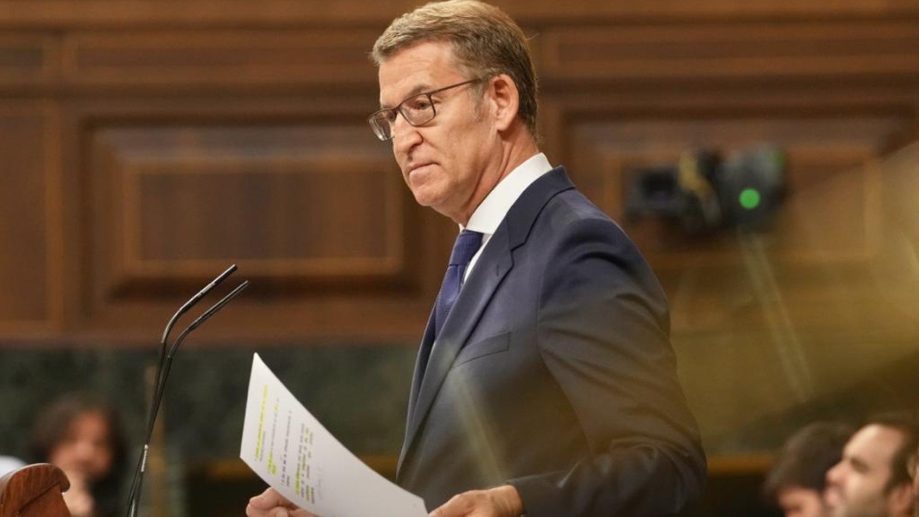 Feijóo en el Congreso. (Foto: David Mudarra)