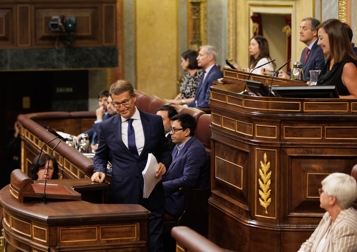 Alberto Núñez Feijóo, en el Congreso.