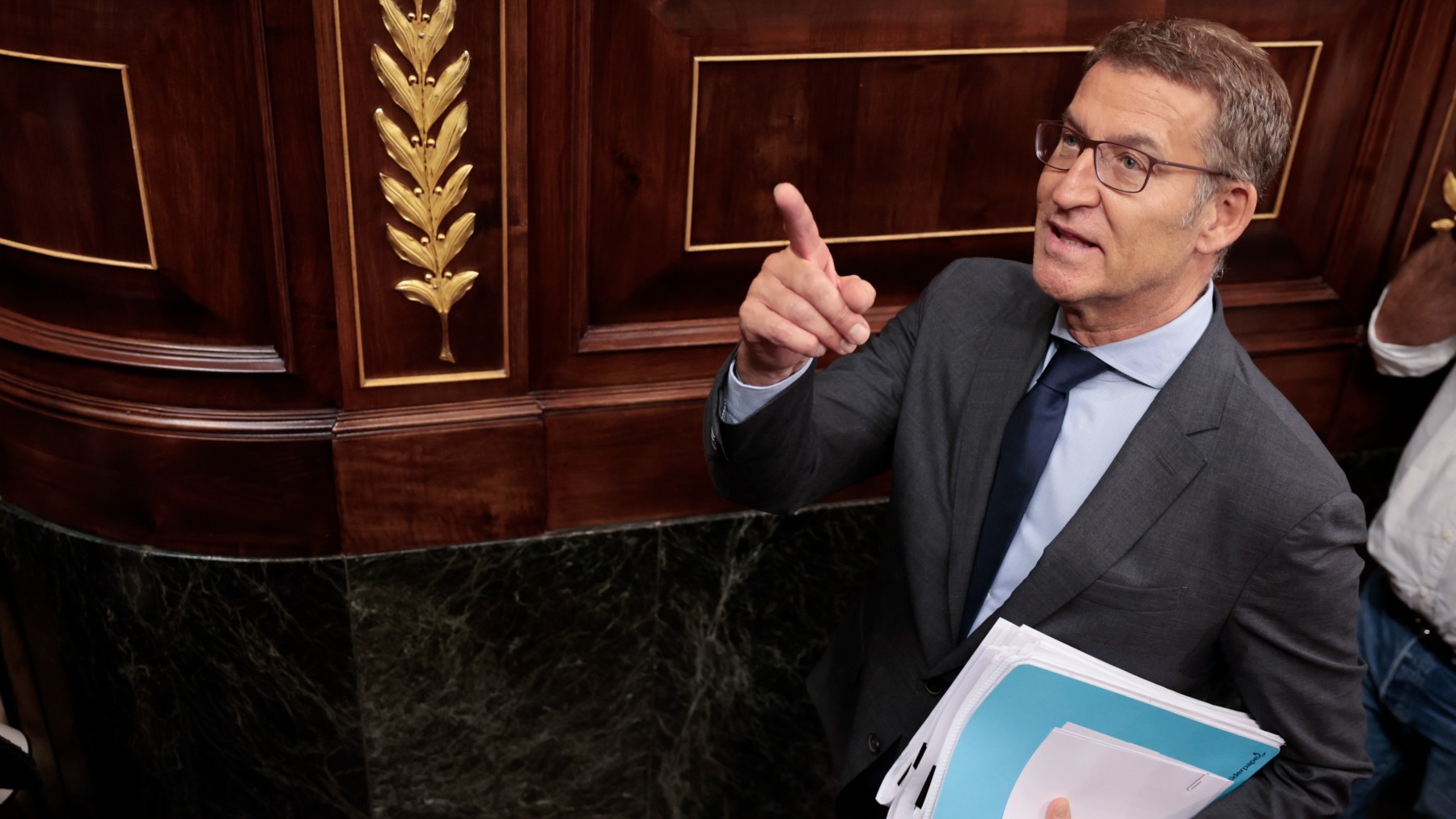 Alberto Núñez Feijóo, en el Congreso. (EFE)