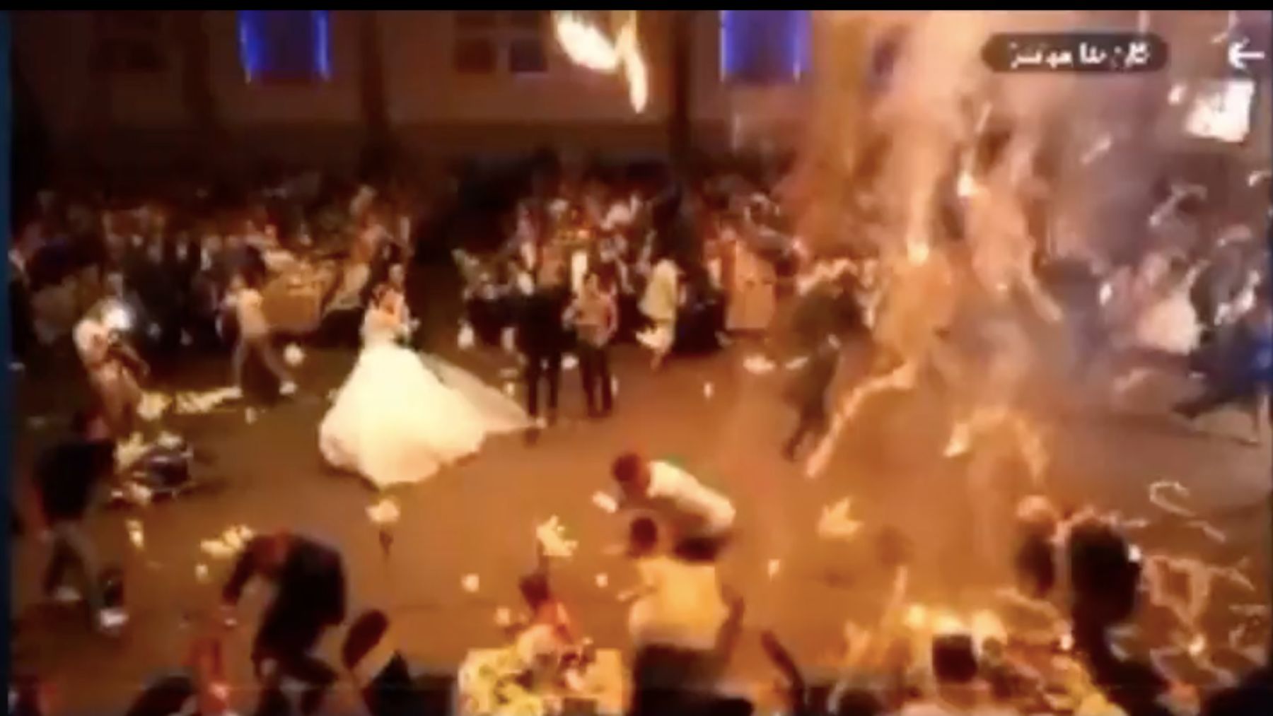 Incendio en una boda de Irak.