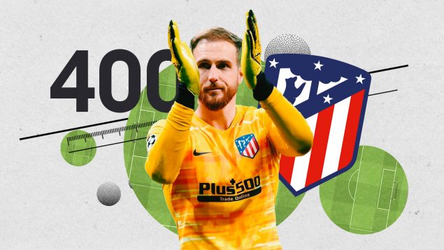 Oblak, 400 partidos con el Atlético