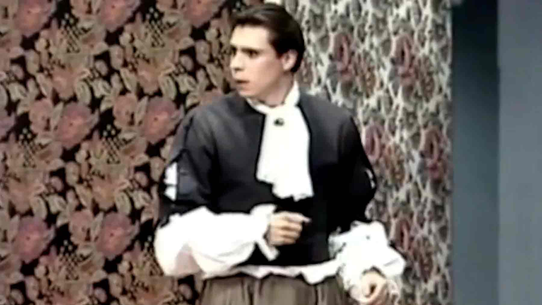 Óscar Puente interpretando a Valerio en ‘El avaro’.