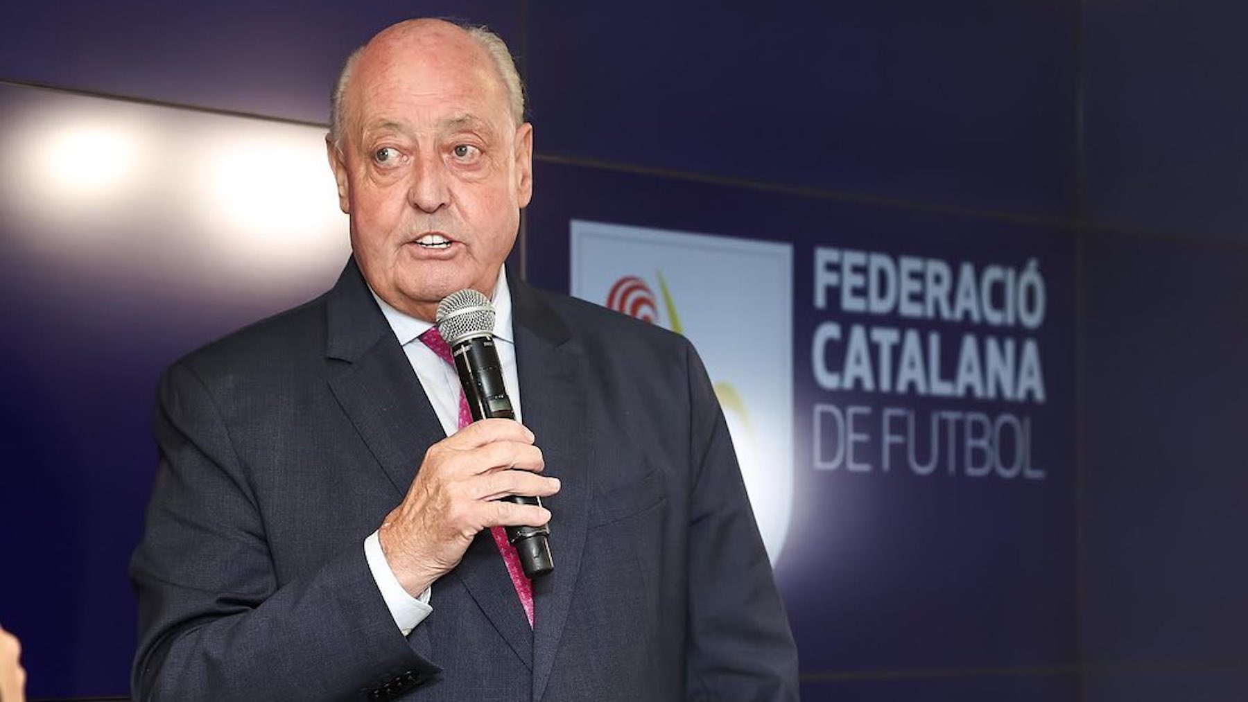 Joan Soteras, en la Federación Catalana de Fútbol. (@fcf_cat)