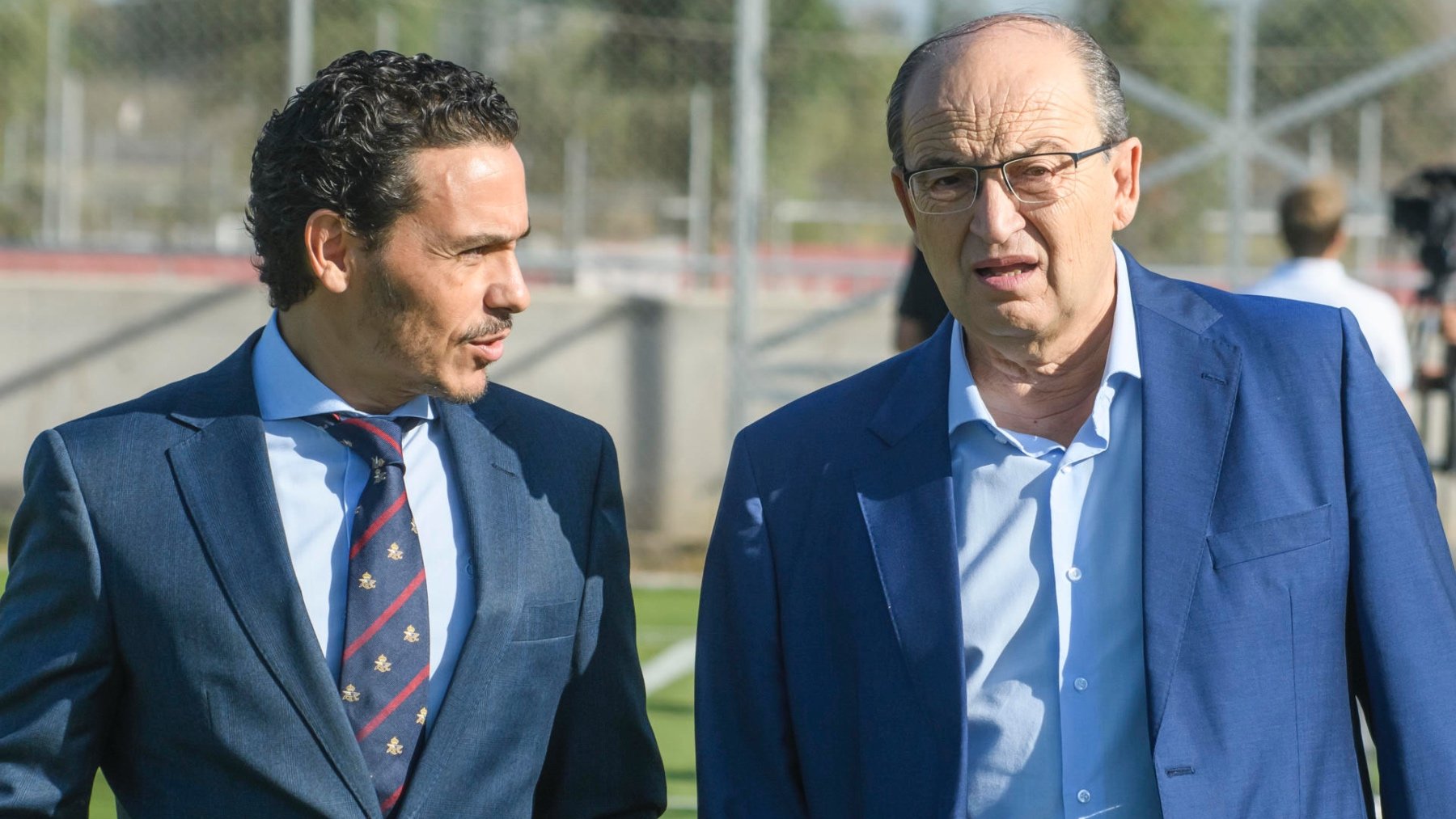 José Castro, presidente del Sevilla, y José María del Nido Carrasco, su vicepresidente. (EFE)