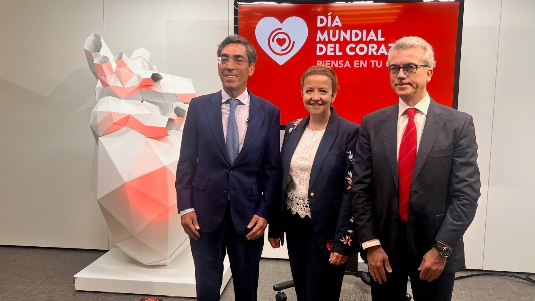 La consejera madrilena de Sanidad, Fátima Matute, en una jornada de la Sociedad Española de Cardiología con motivo del Día Mundial del Corazón