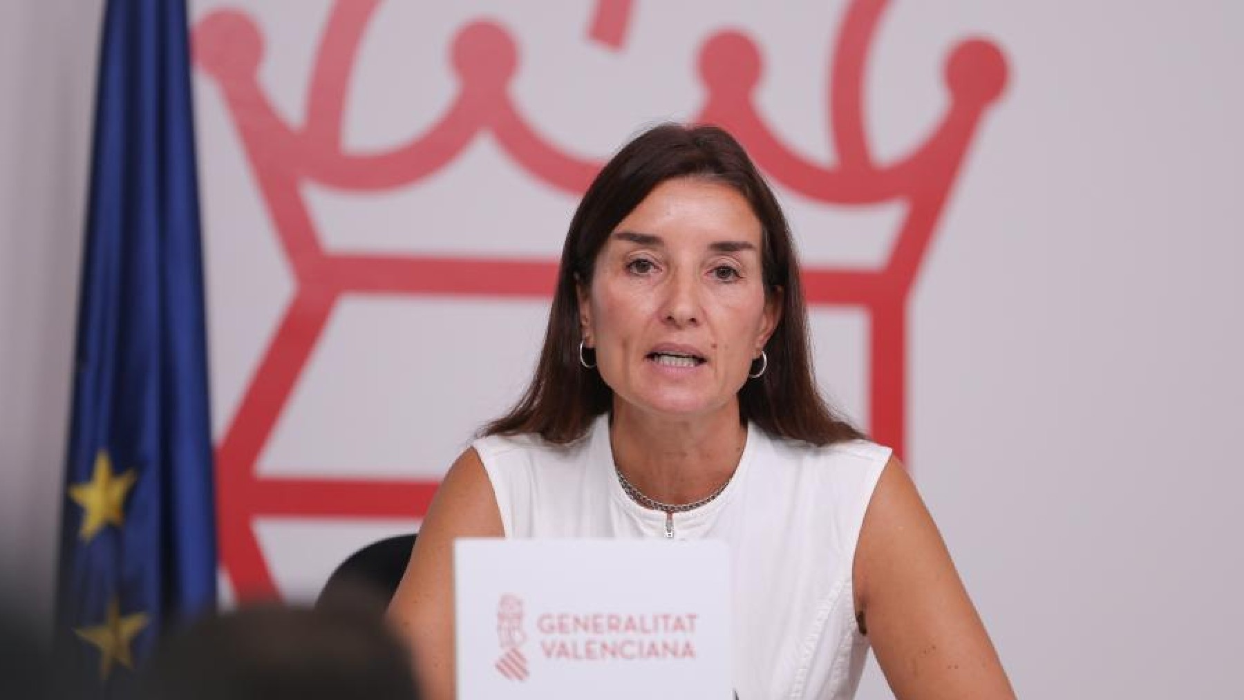 Ruth Merino, consejera portavoz del Gobierno valenciano, este martes.