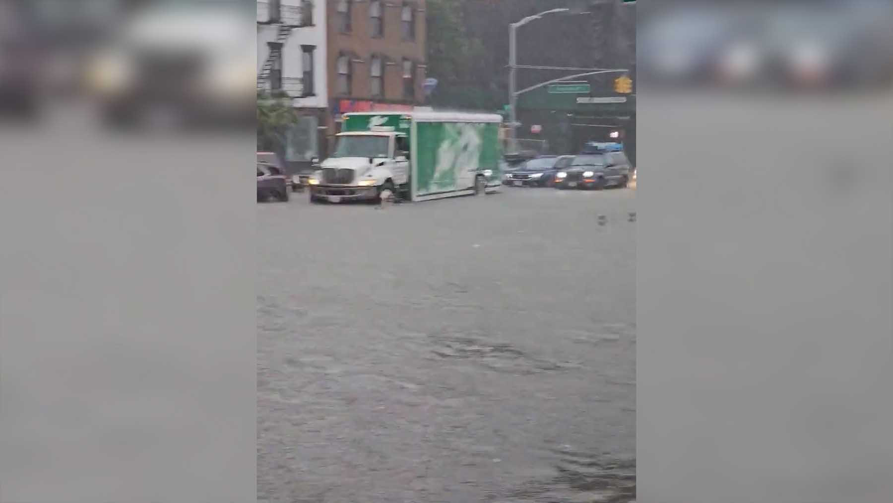Inundaciones en Nueva York.