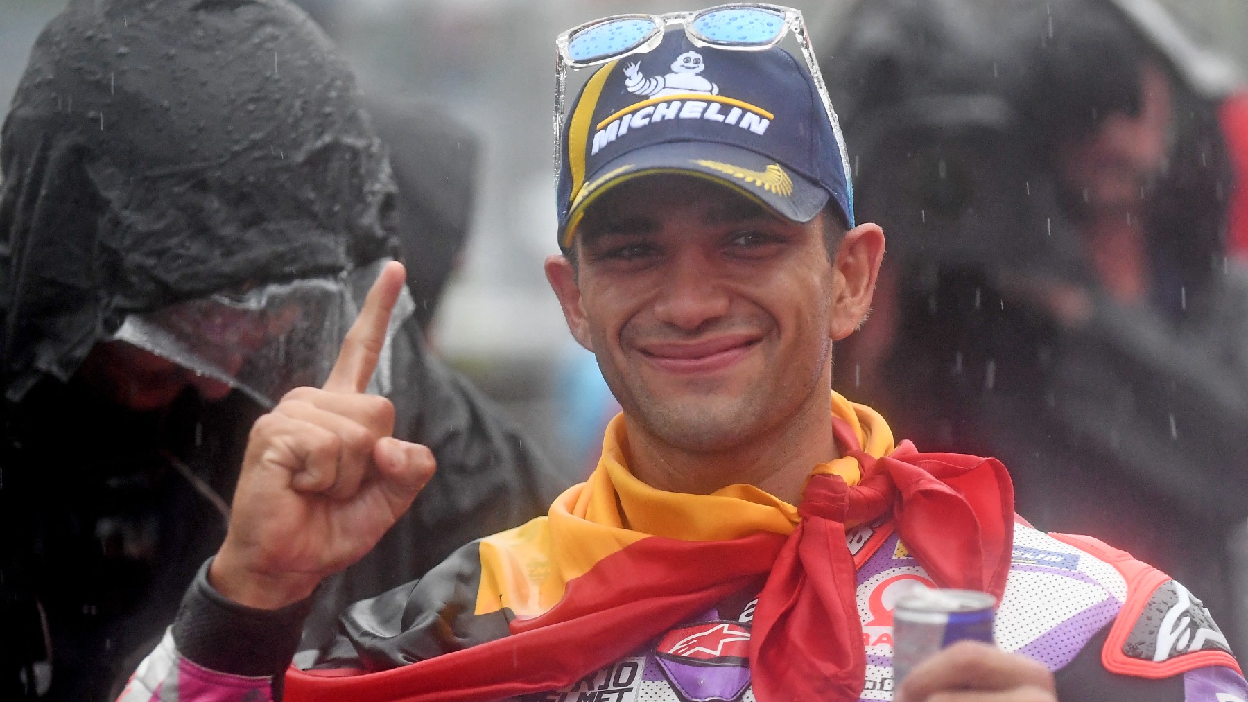 Jorge Martín celebra su victoria en el GP de Japón de MotoGP. (AFP)