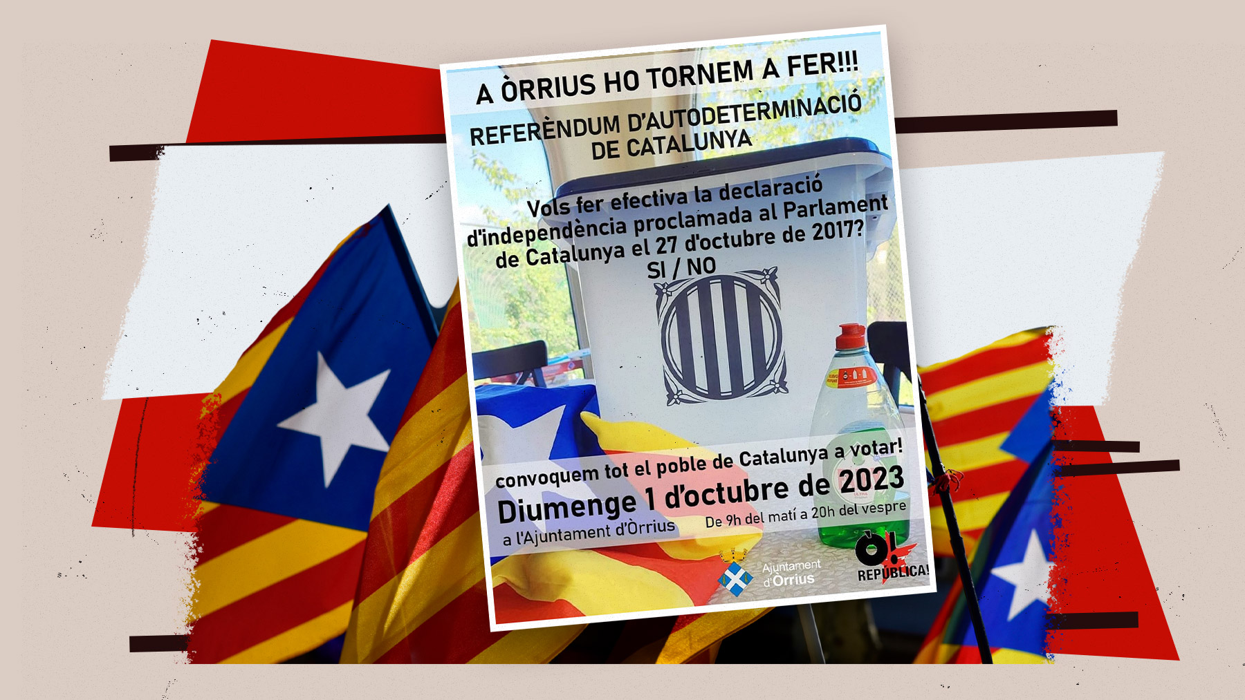 El ayuntamiento de Òrrius ha organizado una consulta sobre la independencia