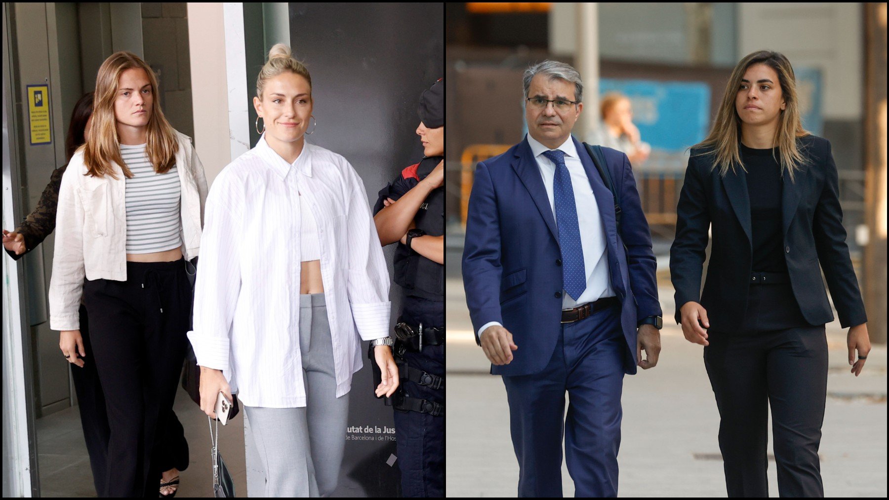 Alexia Putellas, Irene Paredes y Misa Rodríguez acuden a declarar como testigos por el ‘caso Rubiales’. (EFE)