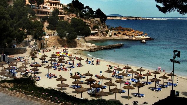 Imagen de la playa de Illetes, Mallorca.