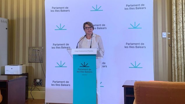 La portavoz adjunta del PP en el Parlament, Marga Durán.