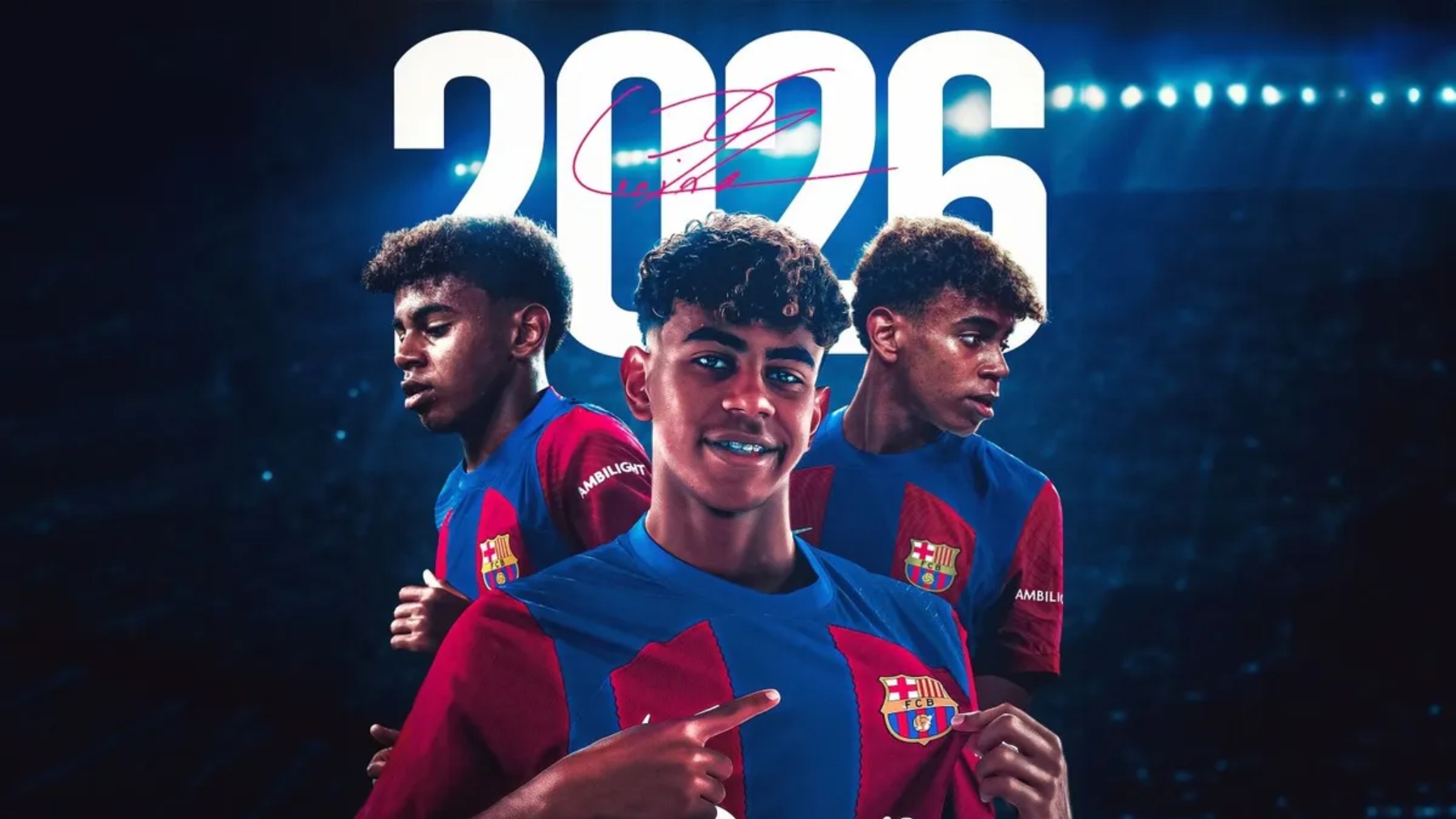Lamine Yamal firma hasta 2025. (FCB)