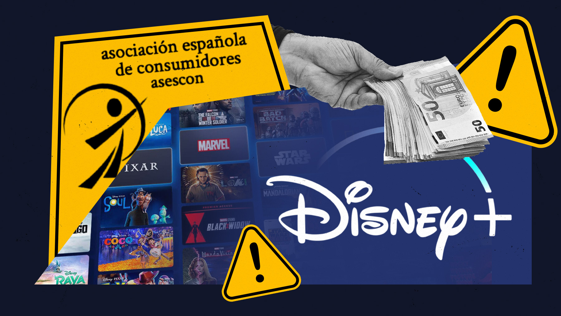 La Asociación Española de Consumidores alerta de un fraude por la suscripción a la plataforma Disney+