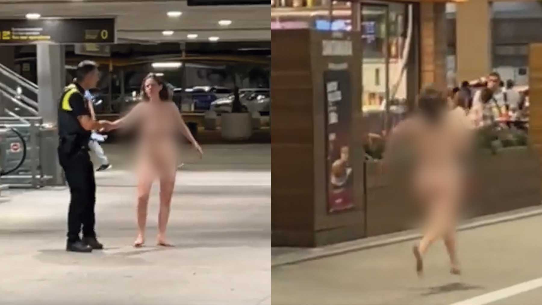 Una mujer pasea desnuda por el aeropuerto de Málaga y se escapa de la Policía.
