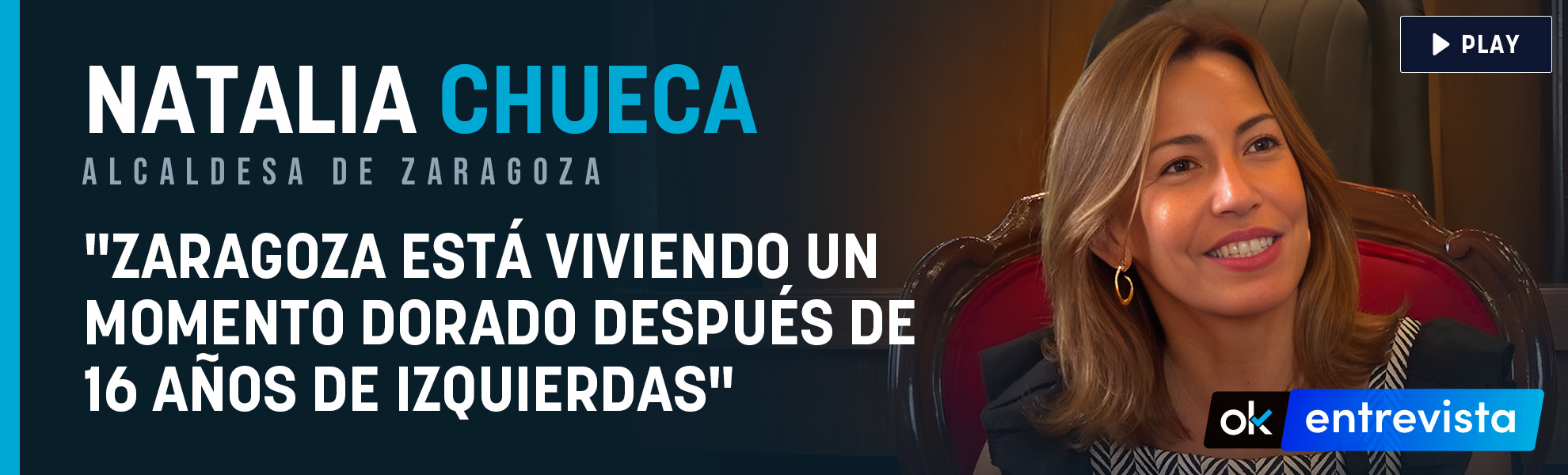 Natalia Chueca: Zaragoza está viviendo un momento dorado después de 16 años de izquierdas