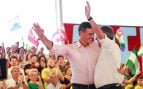 Pedro Sánchez y Juan Espadas en un mitin del PSOE en La Rinconada, Sevilla (EUROPA PRESS).