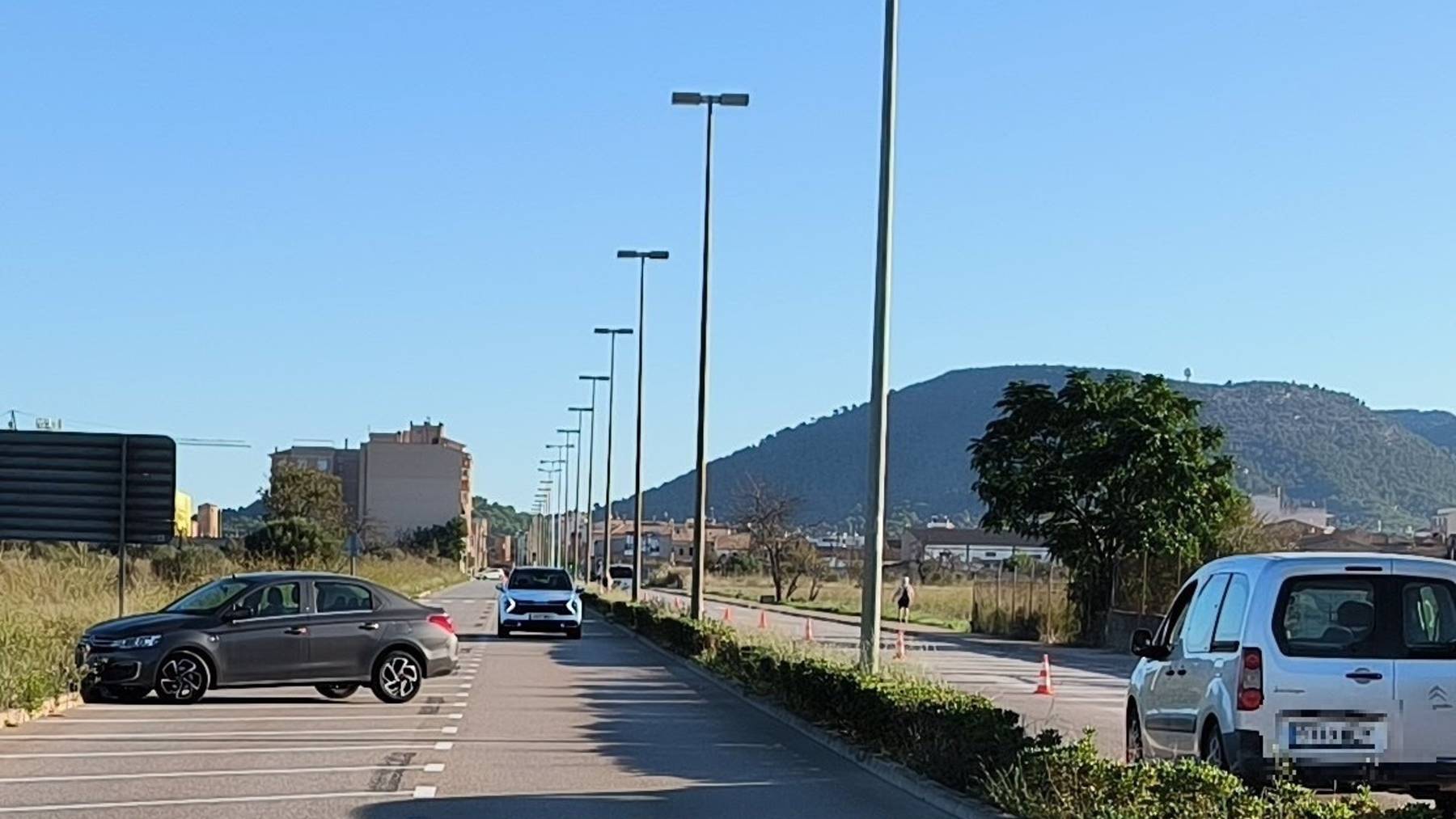 La nueva zona de aparcamiento de Llucmajor.