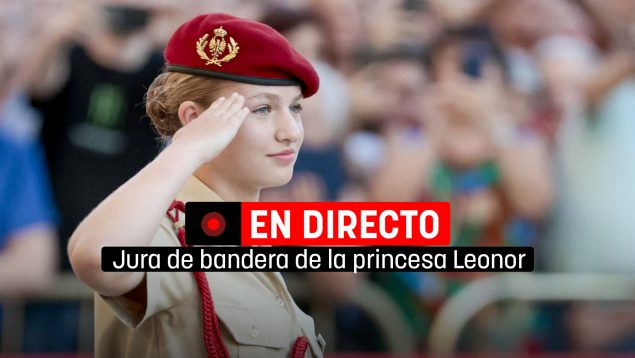 Jura de bandera princesa Leonor en directo