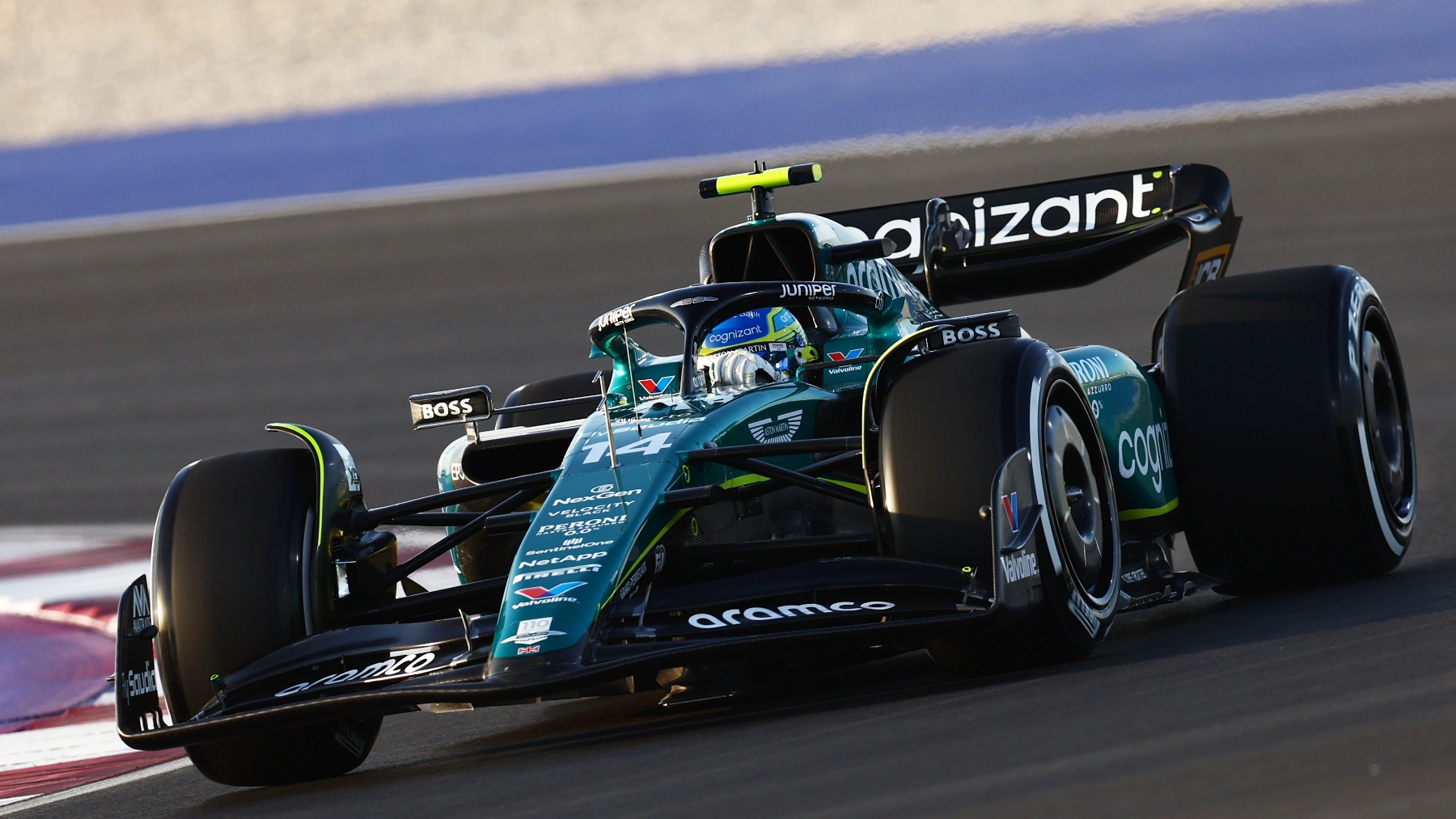 Fernando Alonso queda cuarto en los Libres 1 de Qatar. (Getty)