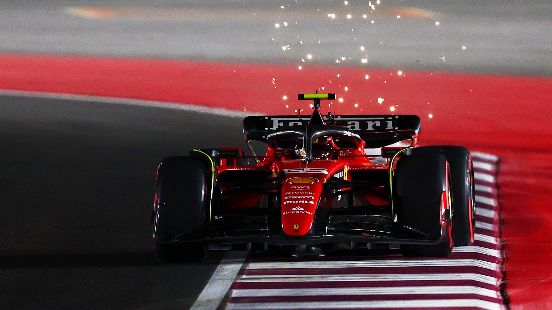 Carlos Sainz, durante los libres del GP de Qatar. (Getty)