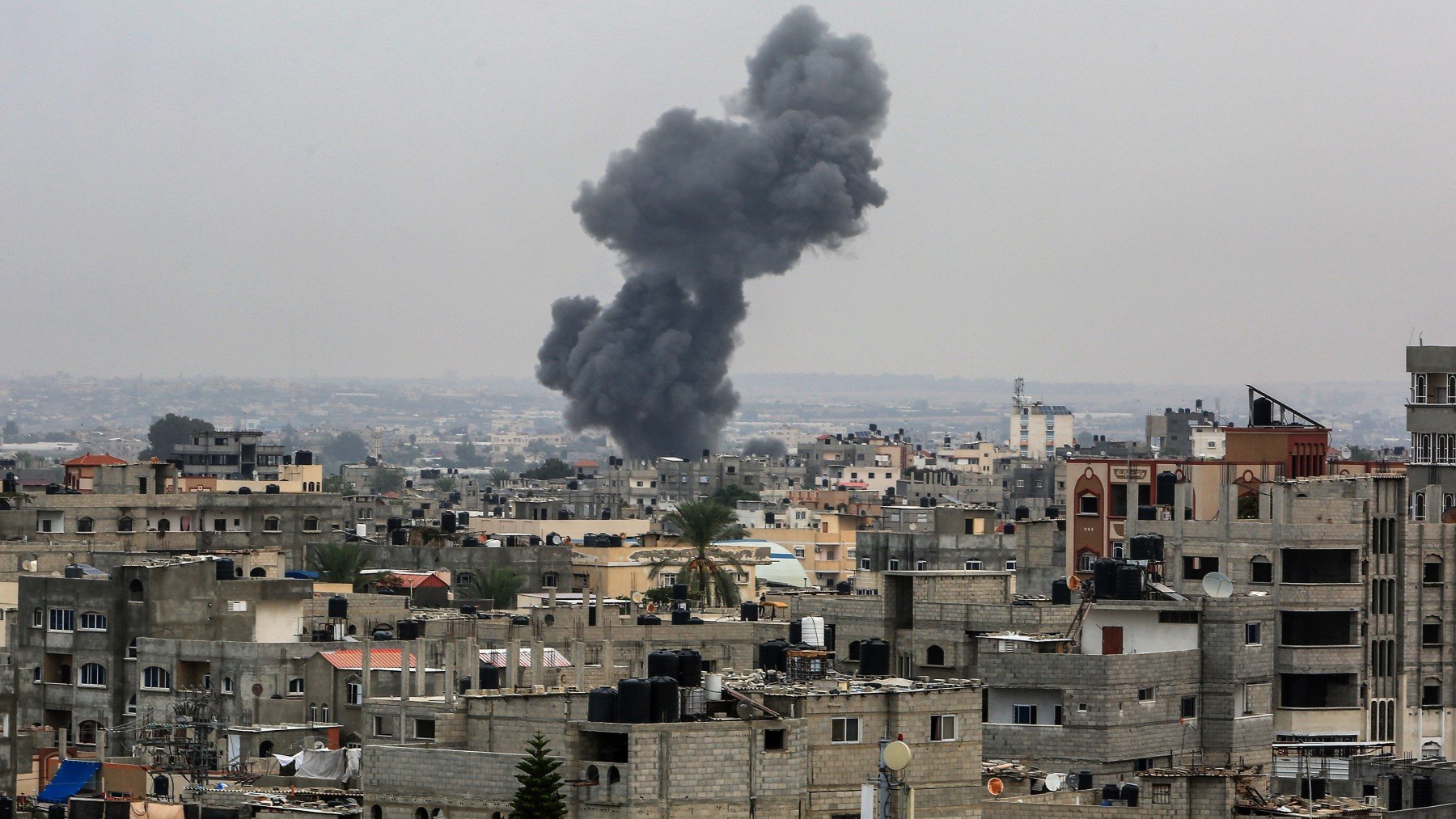 Bombardeo sobre Gaza. Foto: EP