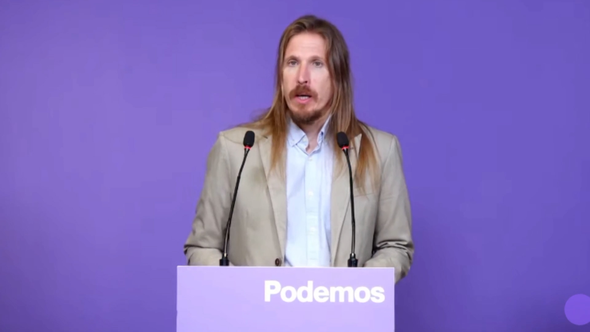 El coportavoz de Podemos, Pablo Fernández.
