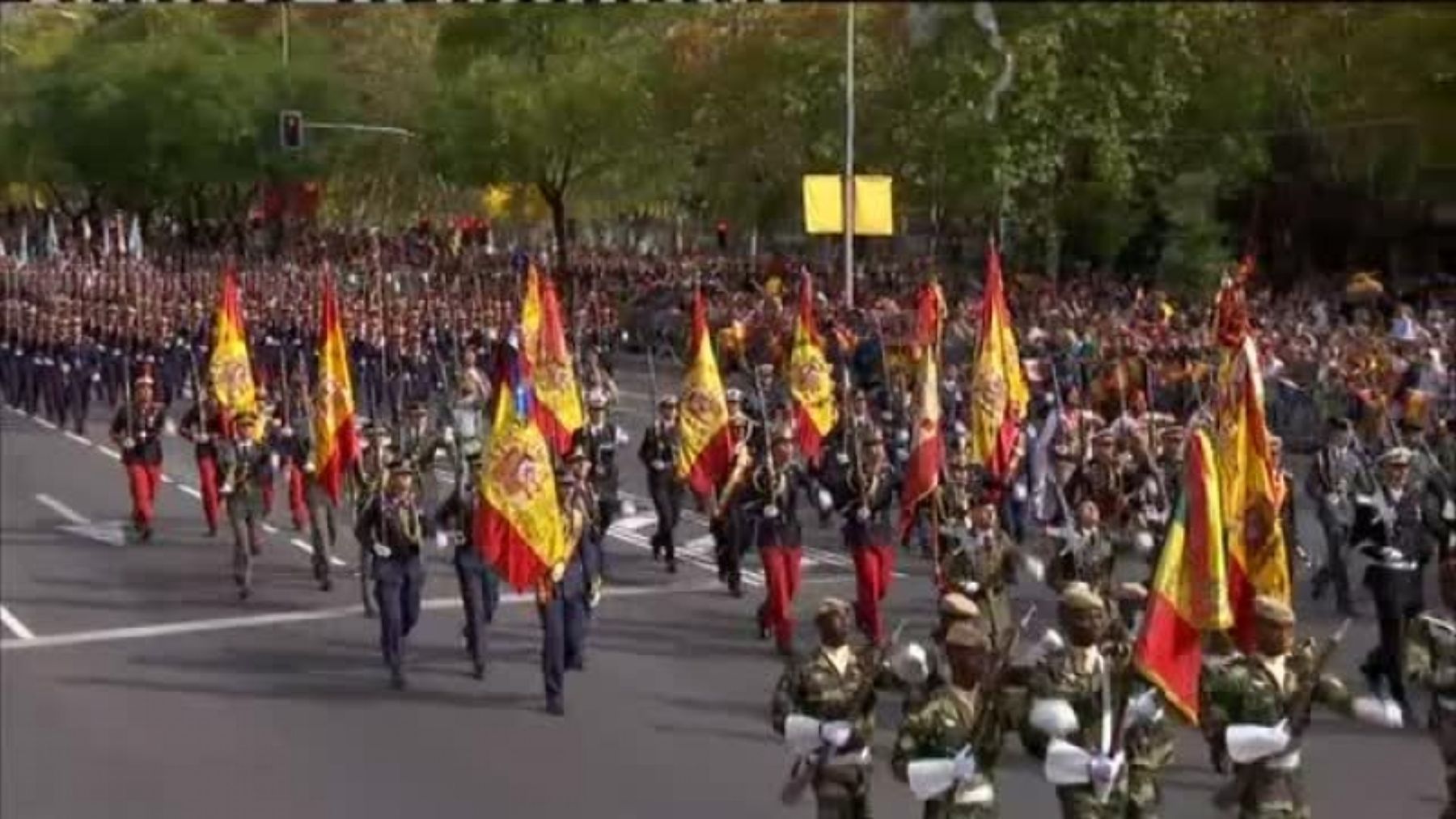 Desfile del Día de la Hispanidad.