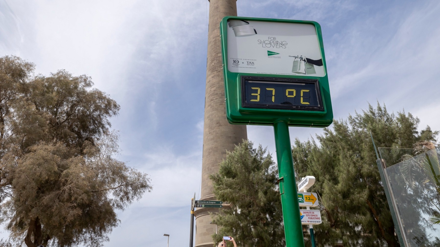 Imagen de un termómetro en Gran Canaria (Foto: Efe)