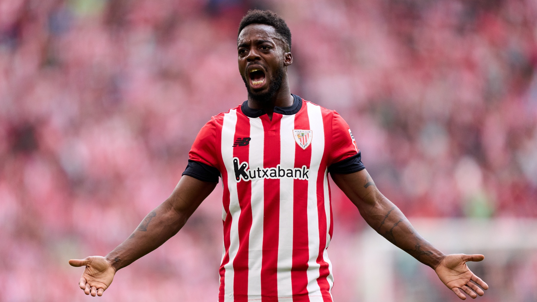 Iñaki Williams en un partido del Athletic. (Getty)