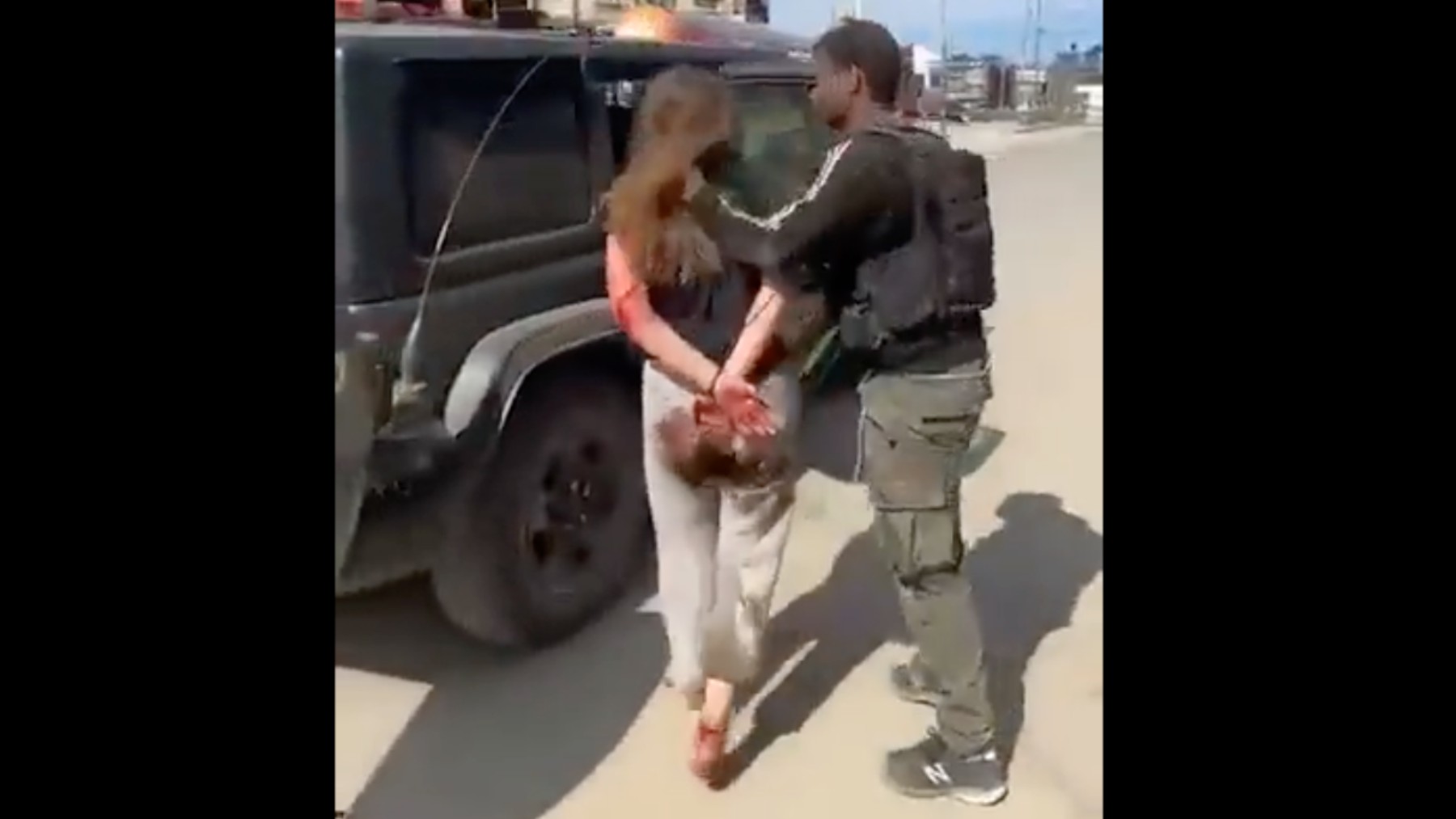 Mujer secuestrada por los terroristas de Hamás en Israel