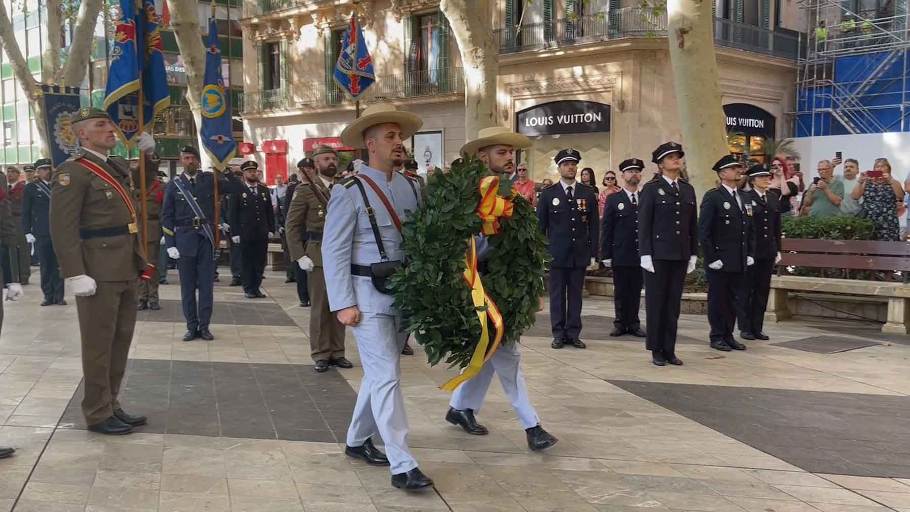 Acto en conmemoración del Día de la Hispanidad en Palma.