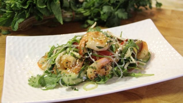 Receta gambas salteadas