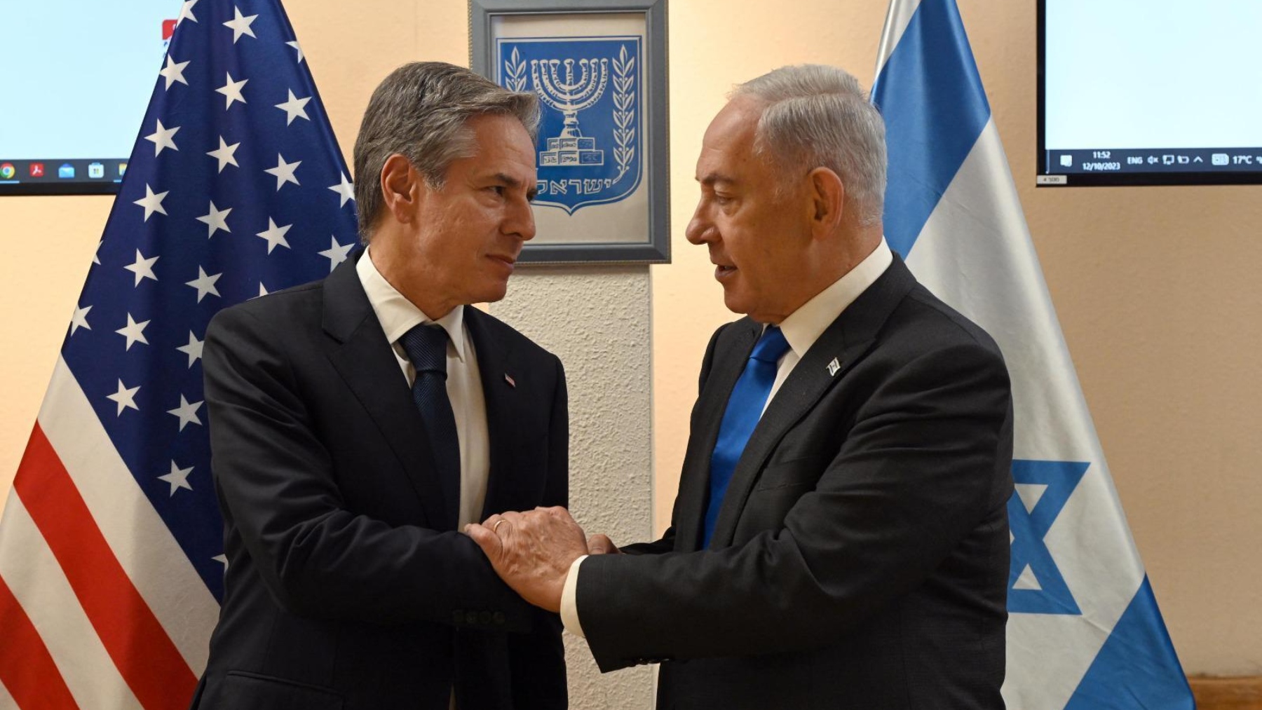 Antony Blinken y Benjamin Netanyahu (Foto: Europa Press).