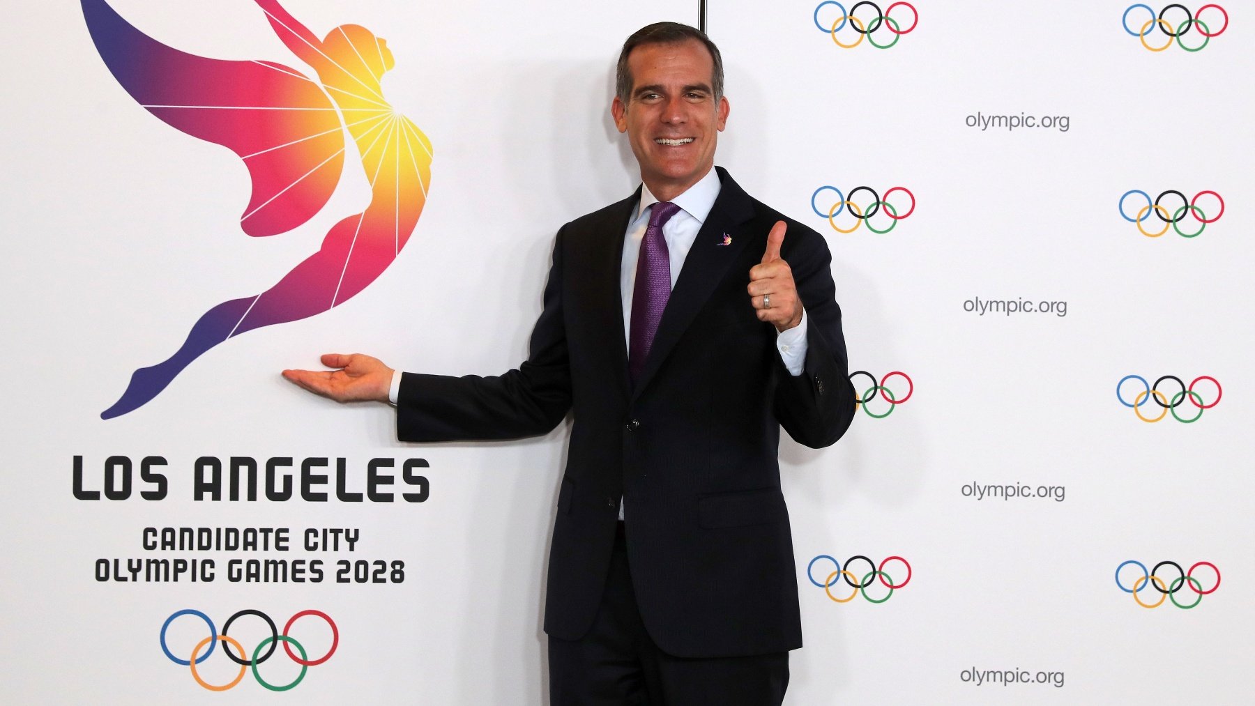 El alcalde de Los Ángeles, Eric Garcetti. (EFE)