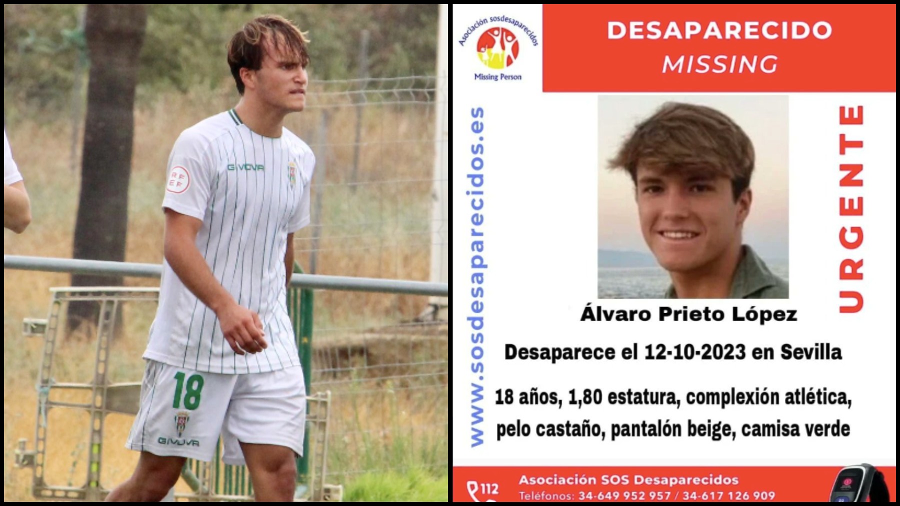 Sigue la búsqueda de Álvaro Prieto.