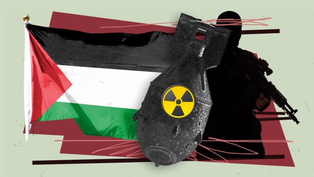 Terroristas palestinos bomba nuclear
