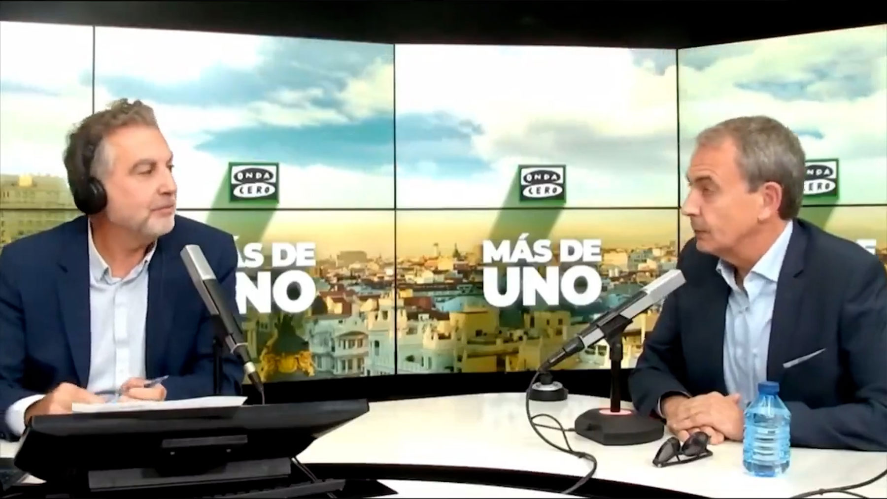 José Luis Rodríguez Zapatero en ‘Más de Uno’ de ‘Onda Cero’.
