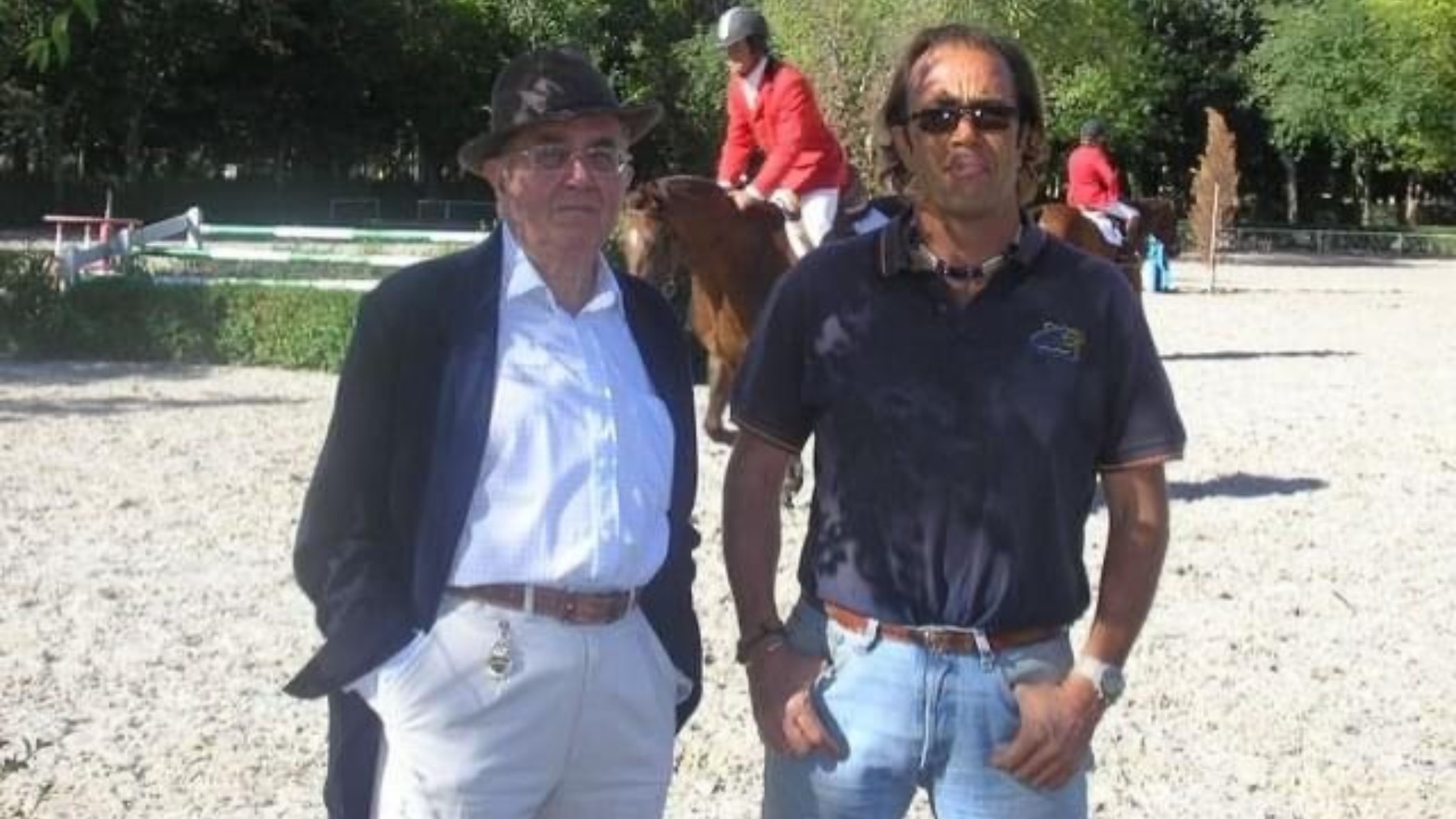 Carlos López Quesada junto a su hijo Carolo