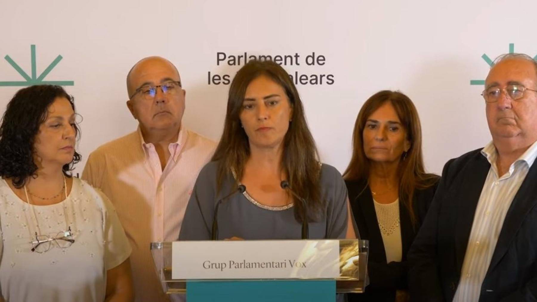 Diputados de Vox en el Parlament de Baleares.