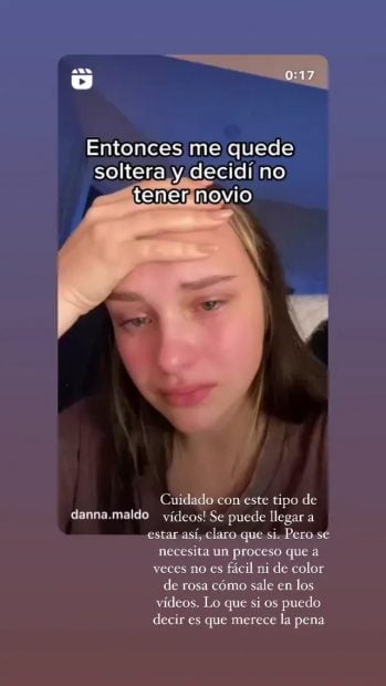 Adara Molinero comparte una reflexion en sus redes sociales.