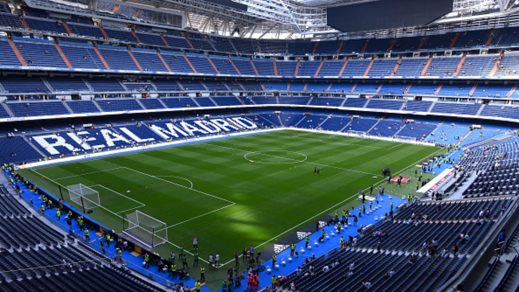 El Santiago Bernabéu podría albergar un partido de NFL. (Getty)