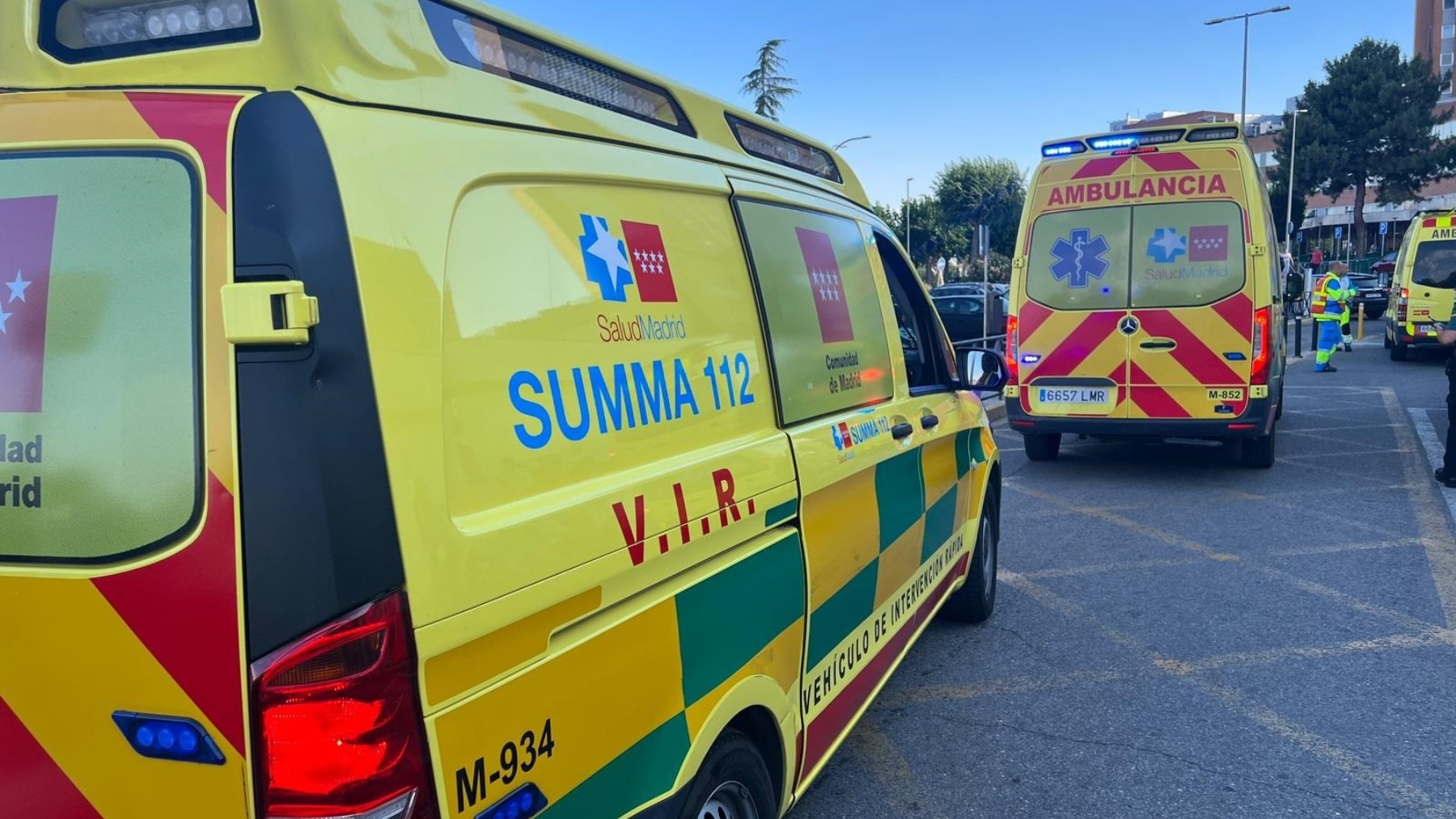 Imagen de ambulancias del Summa
