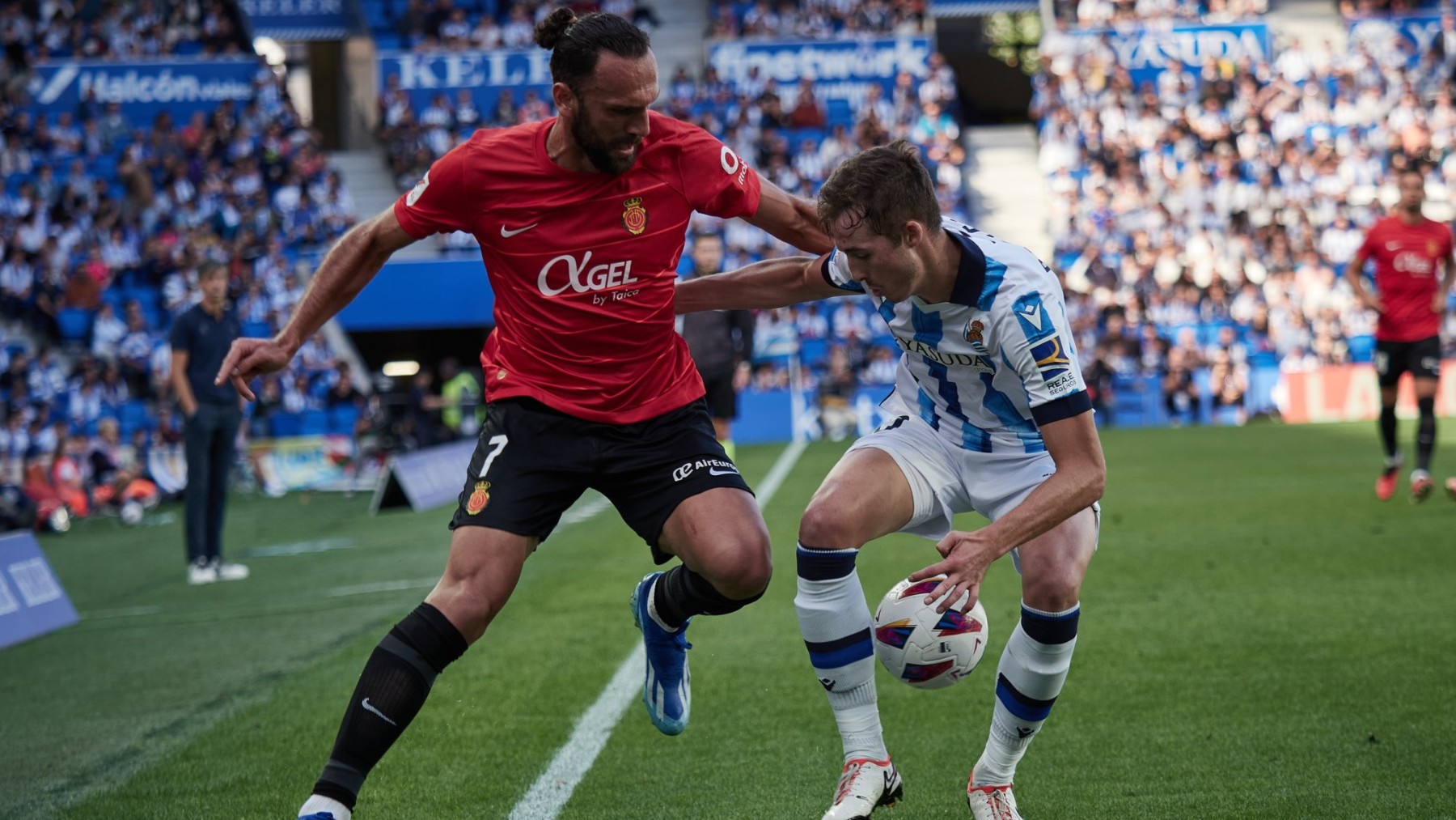 Muriqi, durante el partido
