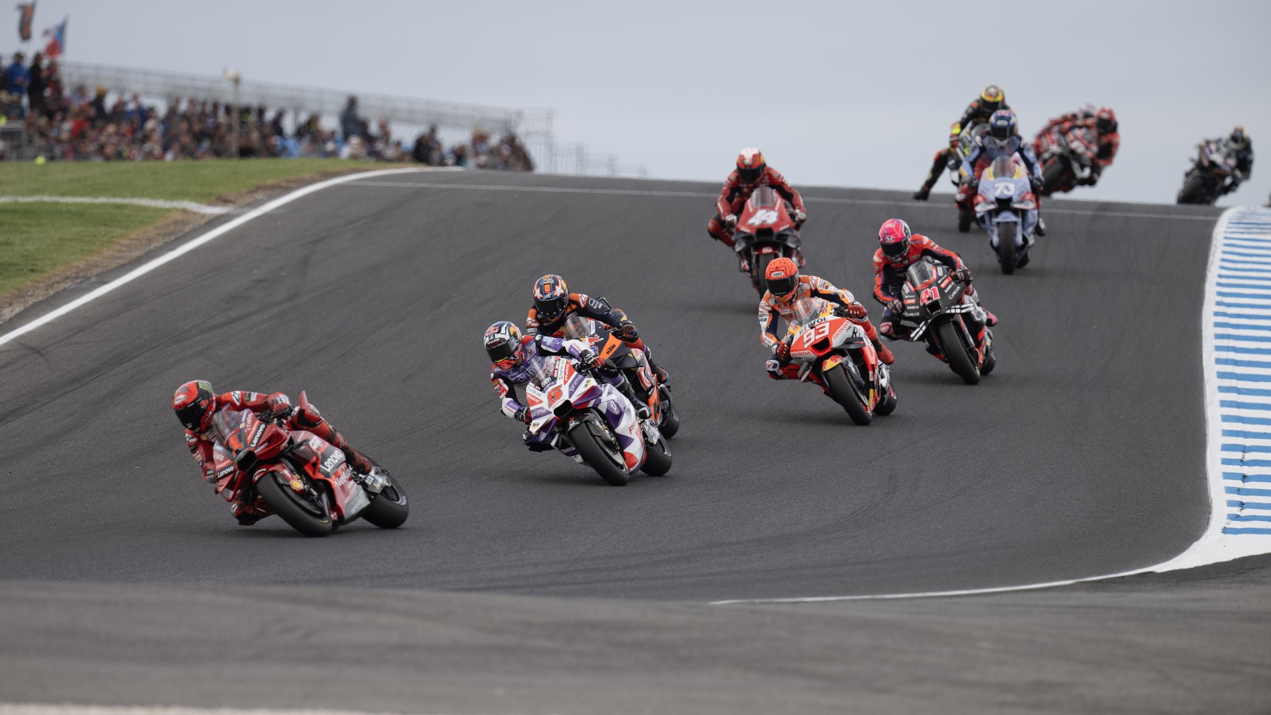 Imagen de la carrera del GP de Australia de MotoGP. (Getty)