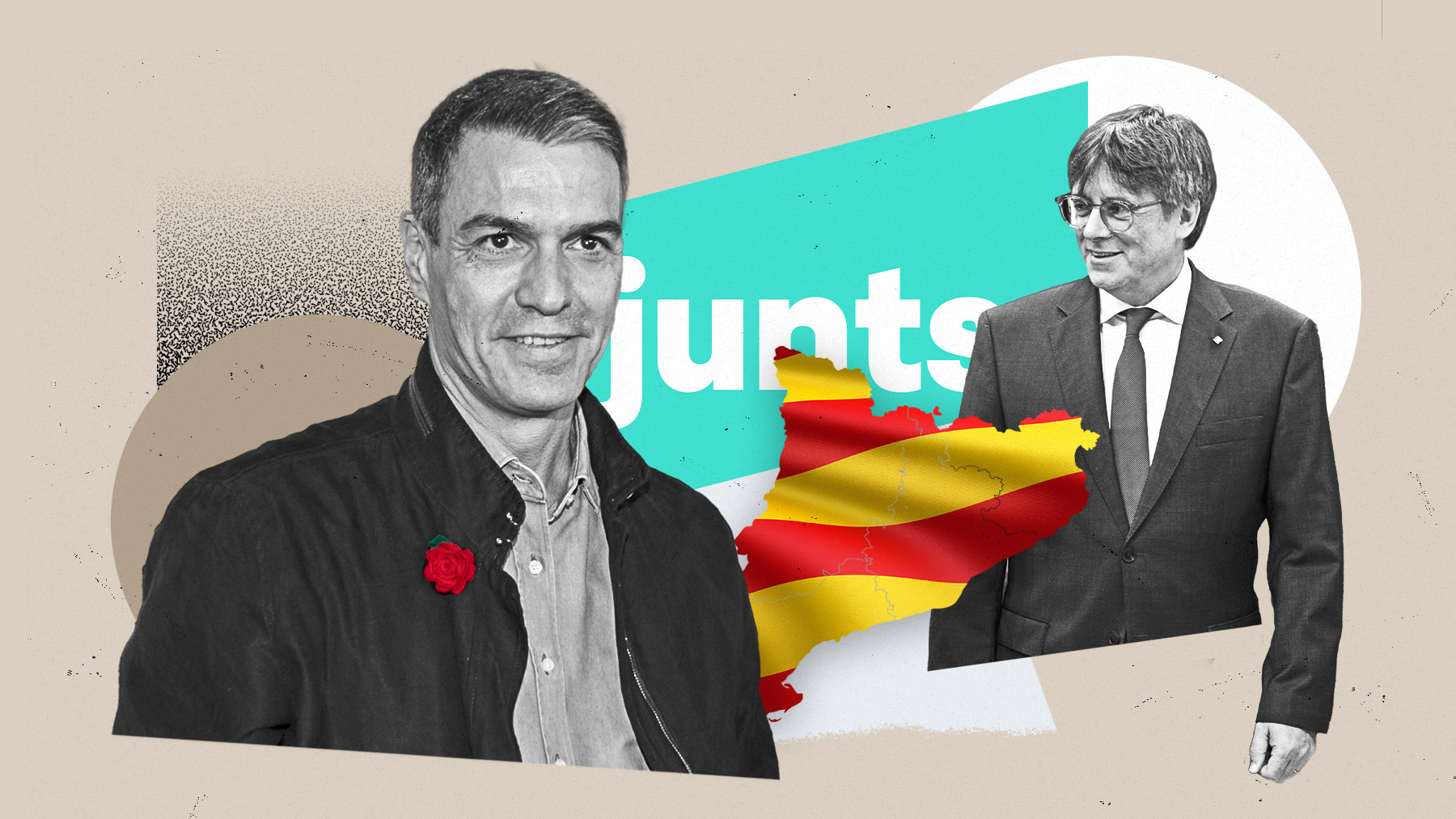 Pedro Sánchez y Carles Puigdemont.