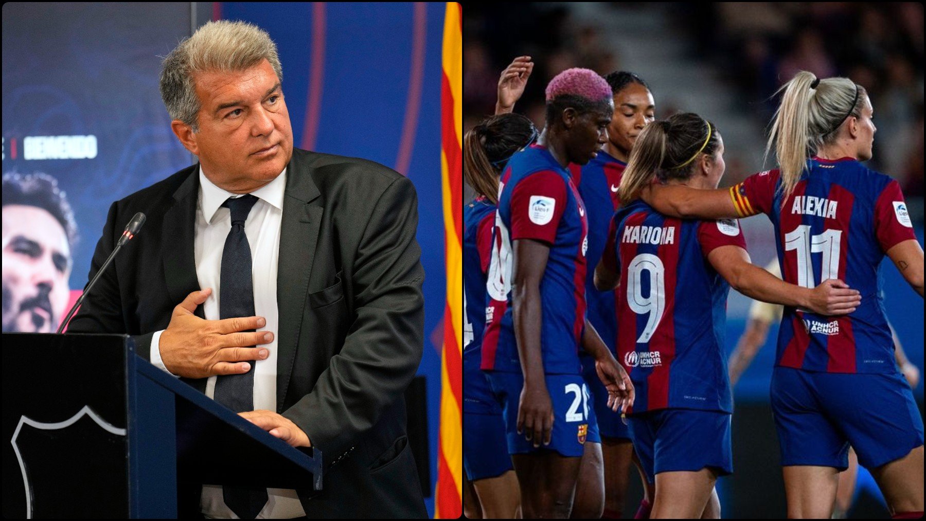 El desplante de Laporta al Barça Femenino que irrita a Alexia y Mapi León.