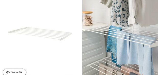 La solución de Ikea para tender ropa dentro de casa sin tendedero por menos  de 6 euros